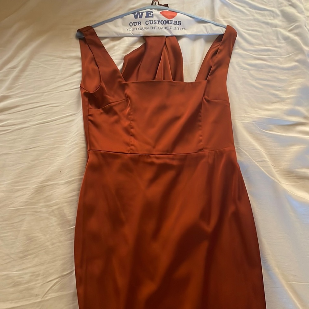 Giselle Mermaid Evening Gown- Terracotta Evening Gown